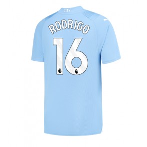 Manchester City Rodri Hernandez #16 Koszulka Podstawowych 2023-24 Krótki Rękaw